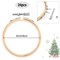 Embroidery Hoop Bulk Tiny Small Wooden Round Circle Cross Stitch Bamboo Sewing Hoop for Art Craft Handy Sewing Halloween Thanksgiving Day Christmas(48 Pcs)